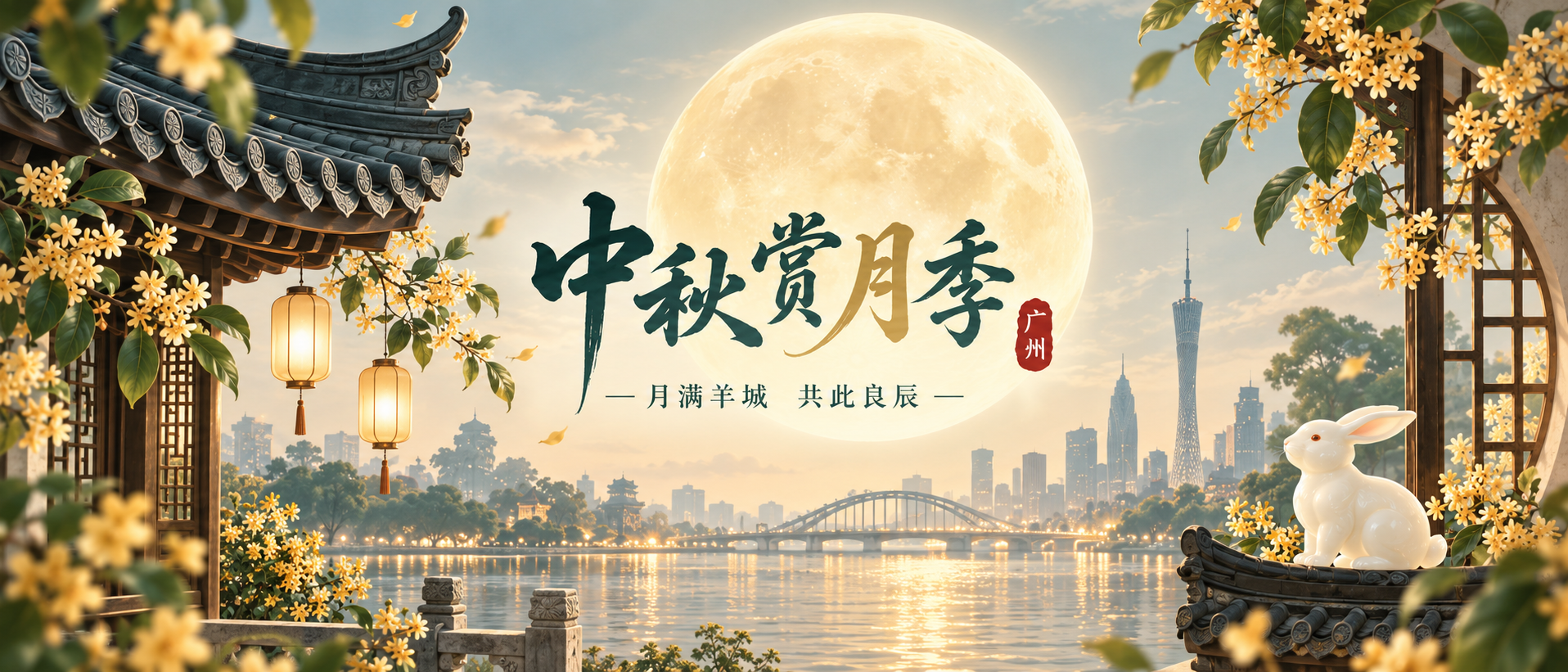 广州中秋赏月季——月满羊城,共此良辰